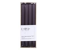 DONAU Home Juego de velas largas acanaladas/color mora morado/4 unidades/30 x 2,25 cm de diámetro, sin perfumar/acanaladas/velas de mesa para decoración en el salón, cuarto de baño / 10 horas de
