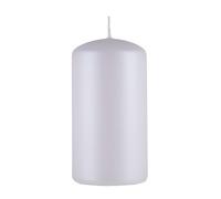 DONAU HOME Vela de pilar estándar, 1 unidad, 60 x 115 mm, color blanco metálico, mate, vela decorativa, vela de cera, vela de parafina, para decoración