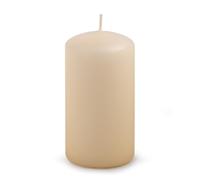 DONAU HOME Velas clásicas/crema, beige/1 unidad, 13 x 7 cm de diámetro, sin perfumar/para decoración, 49 horas de combustión, velas decorativas, velas de cera/velas de mesa altar