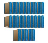DONAU LIFE 3835001FSC-10 - Archivador de anillas (tamaño A4, 25 unidades, 5 cm - 50 mm, esquinas redondeadas, esquinas redondeadas, cartón de 1,8 mm de grosor, FSC), color azul