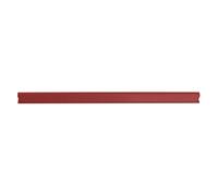 DONAU - Rieles de sujeción universales, 10 unidades, DIN A4, 8 mm, para aprox. 80 hojas/regleta de sujeción para tiras de privacidad, clips de fijación, plástico PVC, color rojo