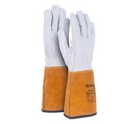 DONAU SAFETY Guante de soldador de piel de cabra para soldadura TIG/Kevlar/Talla 9/L, 1 par