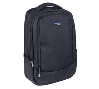 DONAU TRAVEL Mochila para portátil Berlin Business/Para portátiles de hasta 15,6 pulgadas / 16 l/Impermeable/Cable con puerto USB/Negra/Mochila de viaje ideal para viajes, ciclismo