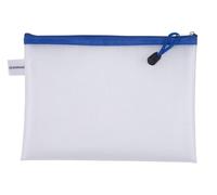 DONAU Zipper Bag - Bolsa con cremallera (A5, 243 x 180 mm, EVA, con cremallera, 24 unidades), color azul