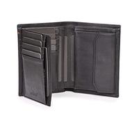 DONBOLSO Billetera de Cuero Viena | Billetera Grande para Hombre | Cartera de Cuero con Protección RFID | Vintage Negro