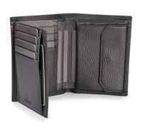 DONBOLSO Billetera de Cuero Viena | Billetera Grande para Hombre | Cartera de Cuero con Protección RFID | Vintage Gris