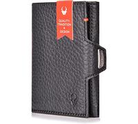 DONBOLSO Cartera NextGen | Cartera Hombre sin Monedero | Billetera Delgada con Protección RFID | Estuche de hasta 11 Tarjetas | Mini Carteras para Hombre | Granulada Napa Negro