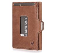 DONBOLSO Cartera XS | Cartera Hombre con Monedero | Billetera EC y Slim con Protección RFID | Mini Carteras para Hombre | Vintage Marrón