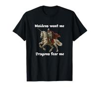 Doncellas Me Quieren Dragones Me Miedo Divertido Brainrot Gen Z Meme Camiseta