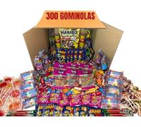 Donda's House® Caja de chuches 300 Ud. Caramelos y Golosinas. Gominolas Para Cumpleaños, Chuches para Piñatas, Todo el surtido envuelto individualmente. (Grande 300)