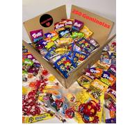 Donda's House® Pack MAXI 250 Ud. Chuches Piñata. Chuches Cumpleaños. Relleno Piñata. Todo envuelto individualmente. Incluye 25 bolsas cono cumpleaños y 25 cierres bolsas.