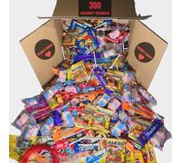 Donda's House® Pack MAXI 300 Ud. Caramelos y Golosinas. Chuches Cumpleaños. Relleno piñata. Todo envuelto individualmente. Incluye 30 bolsas cono cumpleaños y 30 cierres bolsas. (Pack MAXI)
