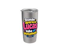 Donde aparezca Lucas, sube el volumen Vaso térmico de acero inoxidable de doble pared