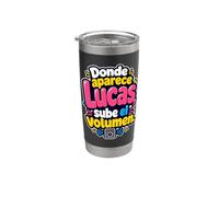 Donde aparezca Lucas, sube el volumen Vaso térmico de acero inoxidable de doble pared