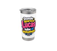 Donde aparezca Lucas, sube el volumen Vaso térmico de acero inoxidable de doble pared
