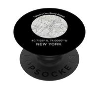 Donde comenzó Nuestra Historia - Diseño de Mapa de la Ciudad de Nueva York PopSockets PopGrip Adhesivo