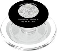 Donde comenzó Nuestra Historia - Diseño de Mapa de la Ciudad de Nueva York PopSockets PopGrip para MagSafe