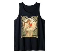 Donde el Amor Duele Vintage Art Nouveau Romance Camiseta sin Mangas