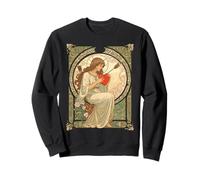 Donde el Amor Duele Vintage Art Nouveau Romance Sudadera