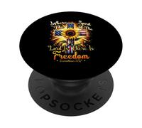 Donde el Espíritu del Señor es la Libertad Corintios 3 17 PopSockets PopGrip Adhesivo