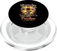 Donde el Espíritu del Señor es la Libertad Corintios 3 17 PopSockets PopGrip para MagSafe