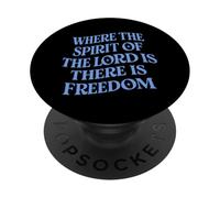 Donde el Espíritu del Señor es Libertad Religión Cristiana PopSockets PopGrip Adhesivo