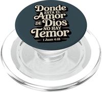 Donde está el Amor de Dios, no Hay temor - Juan 4:18 PopSockets PopGrip para MagSafe