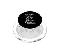 Donde está el Espíritu del Señor Hay Libertad Cristiano PopSockets PopGrip para MagSafe