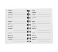 "¿Dónde está mi contraseña?" Cuaderno de contraseñas interesante - Página Índice Inteligente Y Organizador de pestañas en capas para direcciones y contraseñas, 21.1x14cm, 92g, libro ligero para el