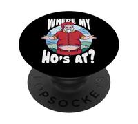 Dónde está mi madre: Navidad divertida y grosera, Papá Noel travieso PopSockets PopGrip Adhesivo