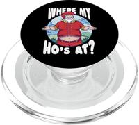 Dónde está mi madre: Navidad divertida y grosera, Papá Noel travieso PopSockets PopGrip para MagSafe