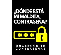 ¿Dónde está mi maldita contraseña? - Cuaderno de contraseñas: Libro de notas a rayas divertido, Idea de regalo para colegas de oficina, jefe, esposa, esposo, amiga, amigo