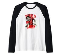 Dónde está My Candy Zombie Camiseta Manga Raglan