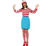 ¿Dónde Está Wally Wenda Disfraz Elegante Para Mujeres Nuevas XS-XL?