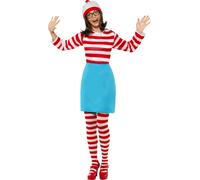 ¿Dónde Está Wally Wenda Disfraz Elegante Para Mujeres Nuevas XS-XL?