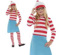 ¿Dónde Está Wally Wenda Disfraz Femenino Para Niñas Día Del Libro?