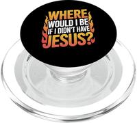 ¿Dónde estaría si no tuviera a Jesús? PopSockets PopGrip para MagSafe