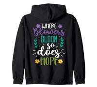 Donde florecen las flores Esperanza Jardinería Amante de las plantas Jardinero Sudadera con Capucha