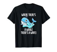 Donde Hay una Ballena Hay un Juego de Palabras Positivo de Ola Camiseta