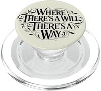 Donde Hay una voluntad, Hay una Manera de empoderar Proverbio PopSockets PopGrip para MagSafe