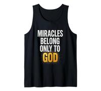Donde la fe brilla y los milagros hablan su nombre novedoso regalo. Camiseta sin Mangas