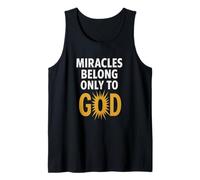 Donde la fe brilla y los milagros hablan su nombre novedoso regalo. Camiseta sin Mangas
