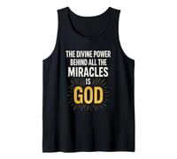 Donde la fe brilla y los milagros hablan su nombre novedoso regalo. Camiseta sin Mangas