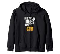 Donde la fe brilla y los milagros hablan su nombre novedoso regalo. Sudadera con Capucha