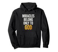Donde la fe brilla y los milagros hablan su nombre novedoso regalo. Sudadera con Capucha