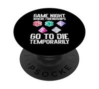 Donde Las amistades Van a Morir temporalmente Game Night PopSockets PopGrip Adhesivo