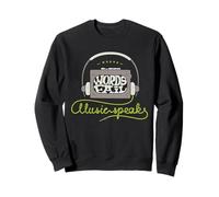 Donde Las Palabras fallan La música Habla Auriculares Retro Sudadera