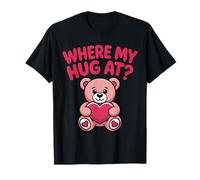 Donde mi Abrazo al Oso con corazón es Divertido Camiseta