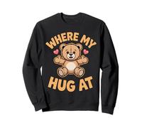 Donde mi Abrazo en Bear Holding Heart Love Bear Hug Sudadera