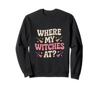 Donde mis brujas en Halloween Sudadera